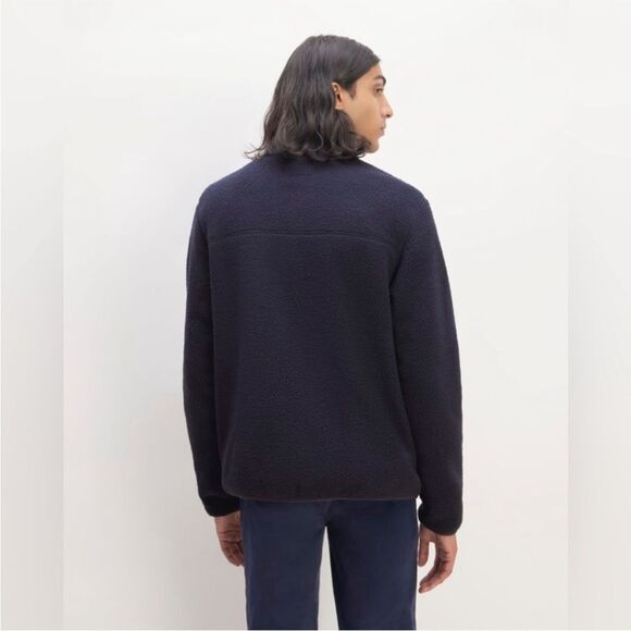 Everlane the renew fleece pullover Navy large - Picture 2 of 13